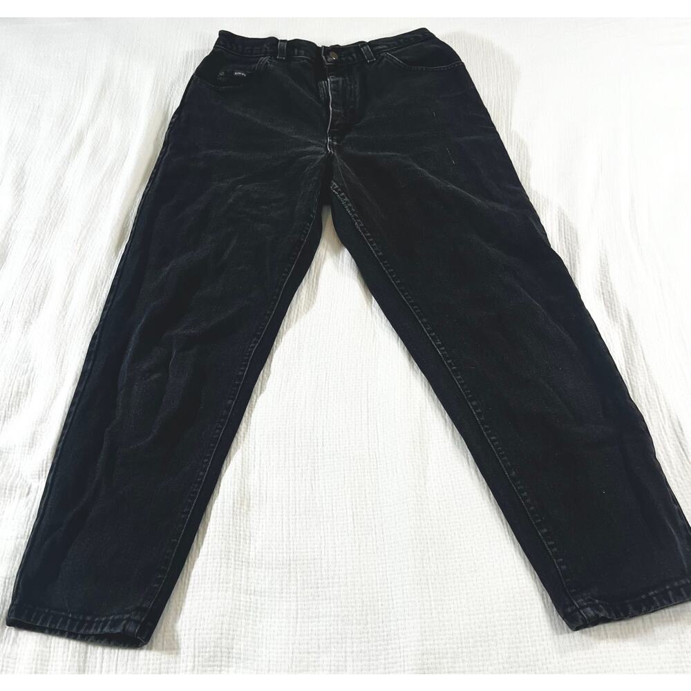 Riders by Lee Jeans Womens Size 30 (8) Black Relaxed Fit Comfort Straight Leg